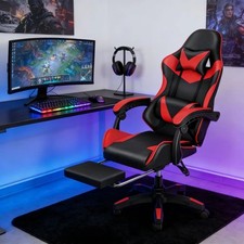 Gaming Chair w Footrest