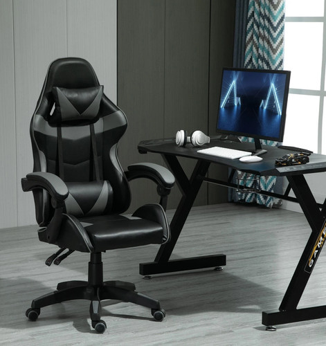 Swivel gaming chair faux - swivel,